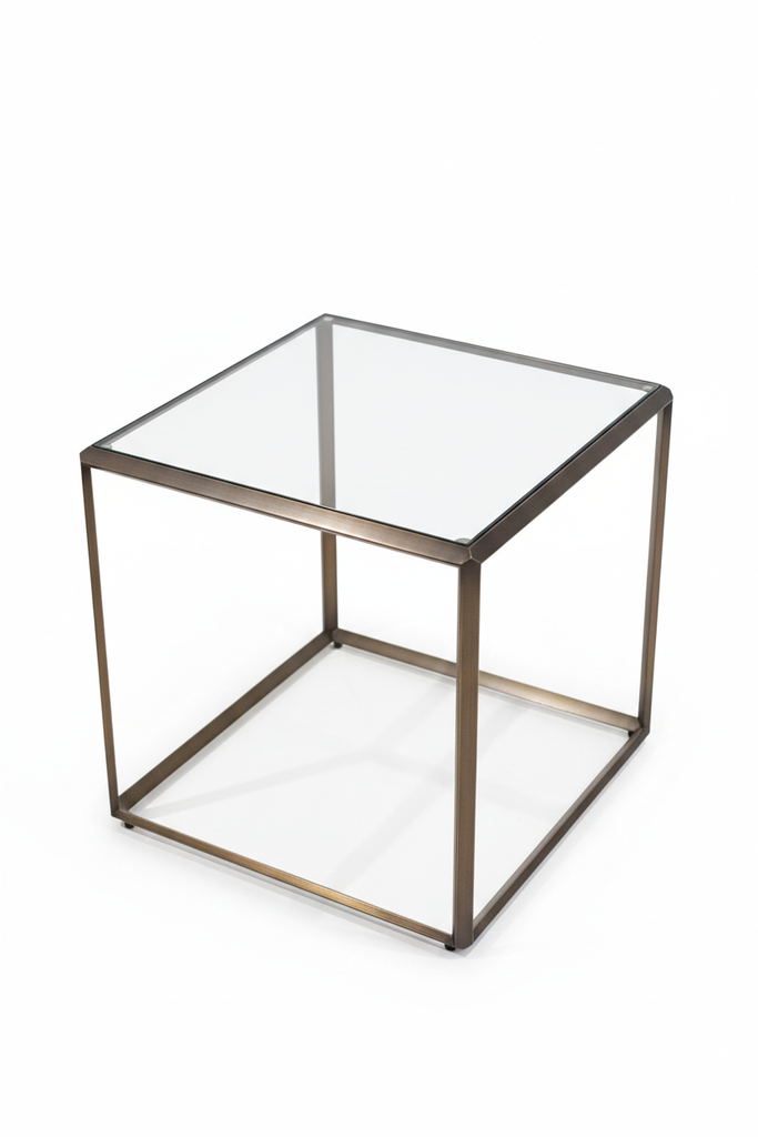 طاوله جانبية معدن لون نحاس